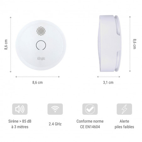 Smoke Detector Konyks FireSafe 2 Wireless
