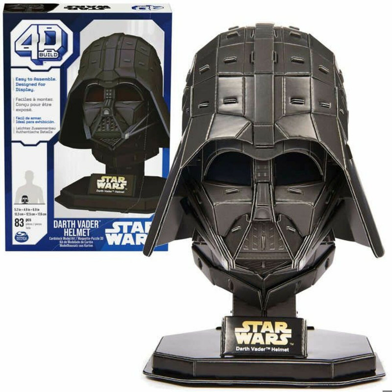 Puzzle 3D Spin Master Darth Vader Star Wars 23 x 15 x 4 cm 83 Peças