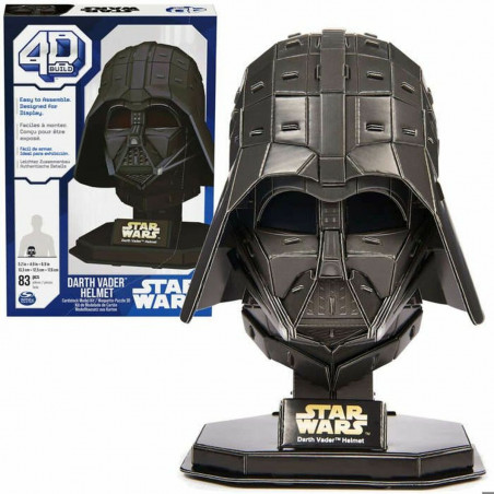 Puzzle 3D Spin Master Darth Vader Star Wars 23 x 15 x 4 cm 83 Peças