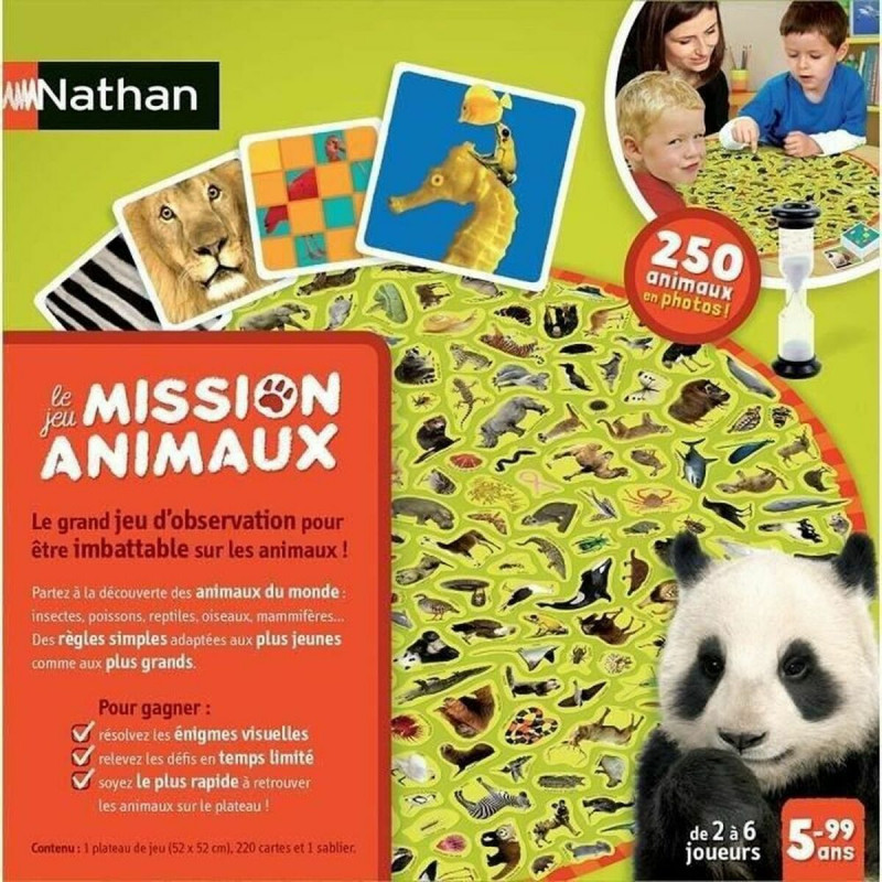 Jeu de société Nathan Mission animaux