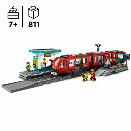 Jogo de Construção Lego 60423 Downtown Tram and Station Multicolor
