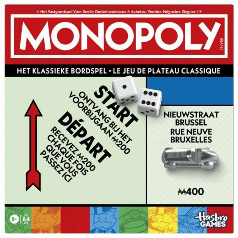 Jogo de Mesa Monopoly Hasbro Games 27 x 5 x 27 cm 4 x 50 x 50 cm