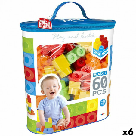 Blocos de Construção Color Block 60 Peças