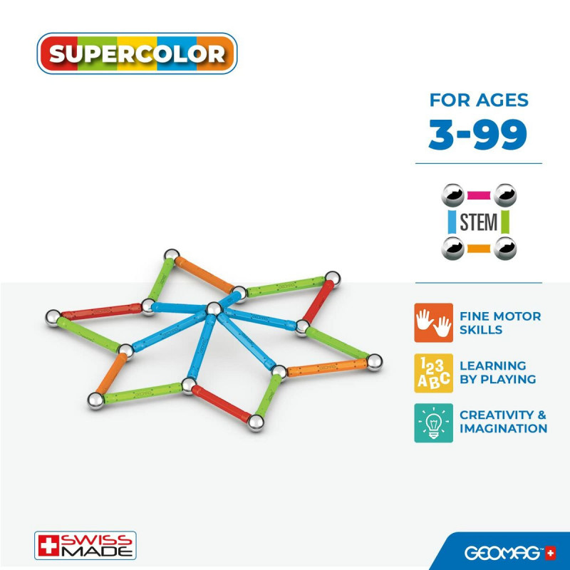 Gioco Educativo Geomag 42 Pezzi