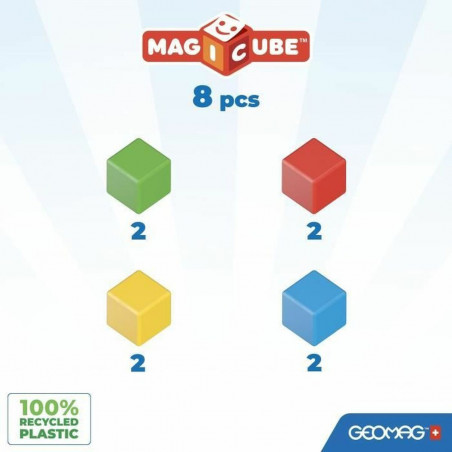 Set di Costruzioni Geomag Magicube Recycled Creative Set