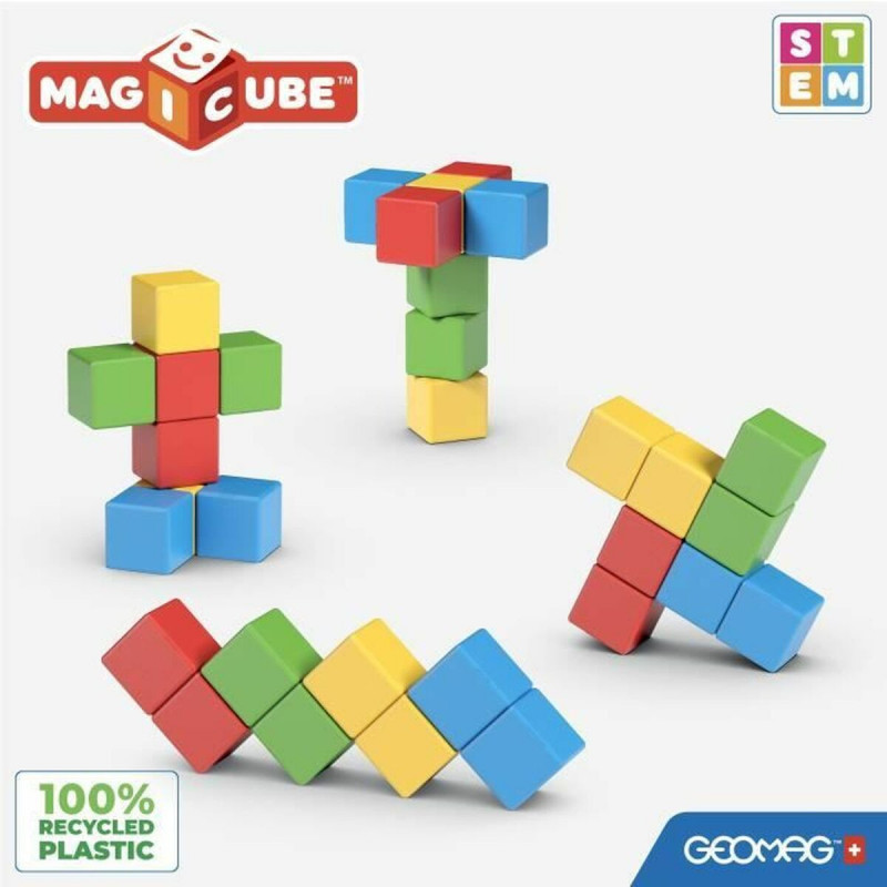 Set di Costruzioni Geomag Magicube Recycled Creative Set