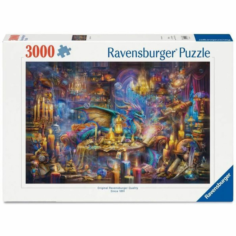 Puzzle Ravensburger Dragon's Library 3000 Pezzi
