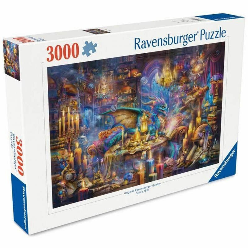 Puzzle Ravensburger Dragon's Library 3000 Peças