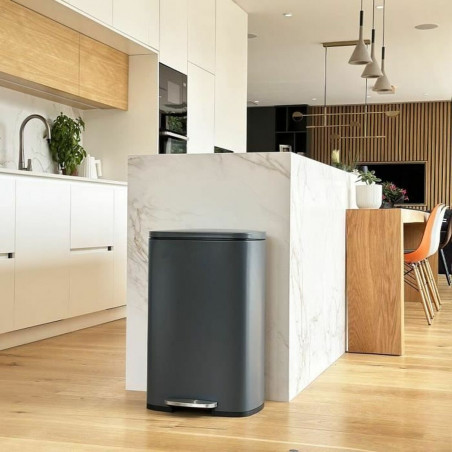 Secchio della spazzatura Kitchen Move Grigio Acciaio inossidabile 50 L