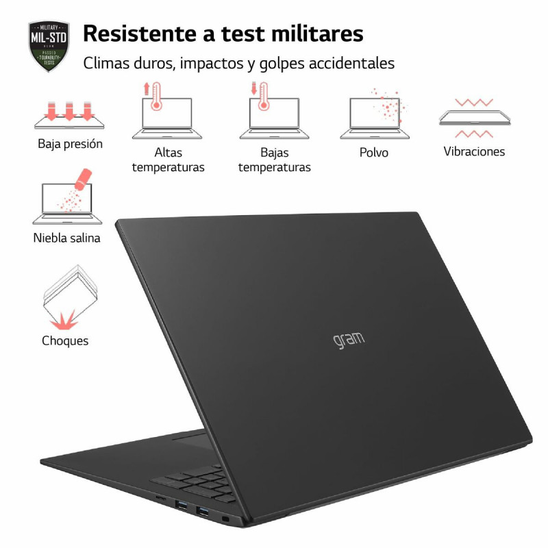Laptop LG 17Z90R 17" i7-1360P 16 GB RAM 512 GB SSD Spanish Qwerty