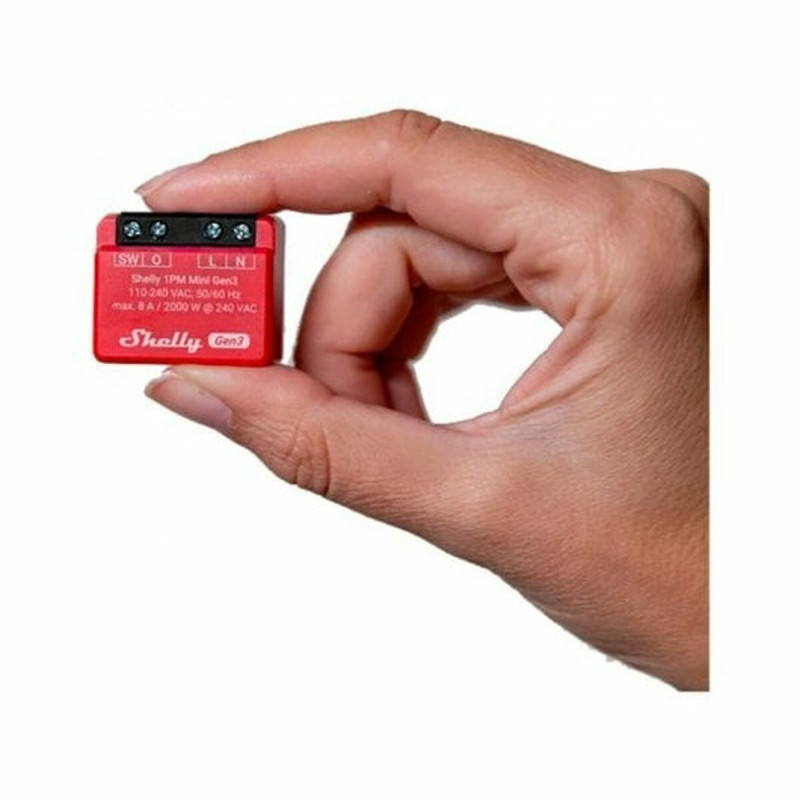Módulo interruptor Wi-Fi Shelly Mini 1PM Gen3 Bluetooth Wi-Fi Bluetooth 4.2