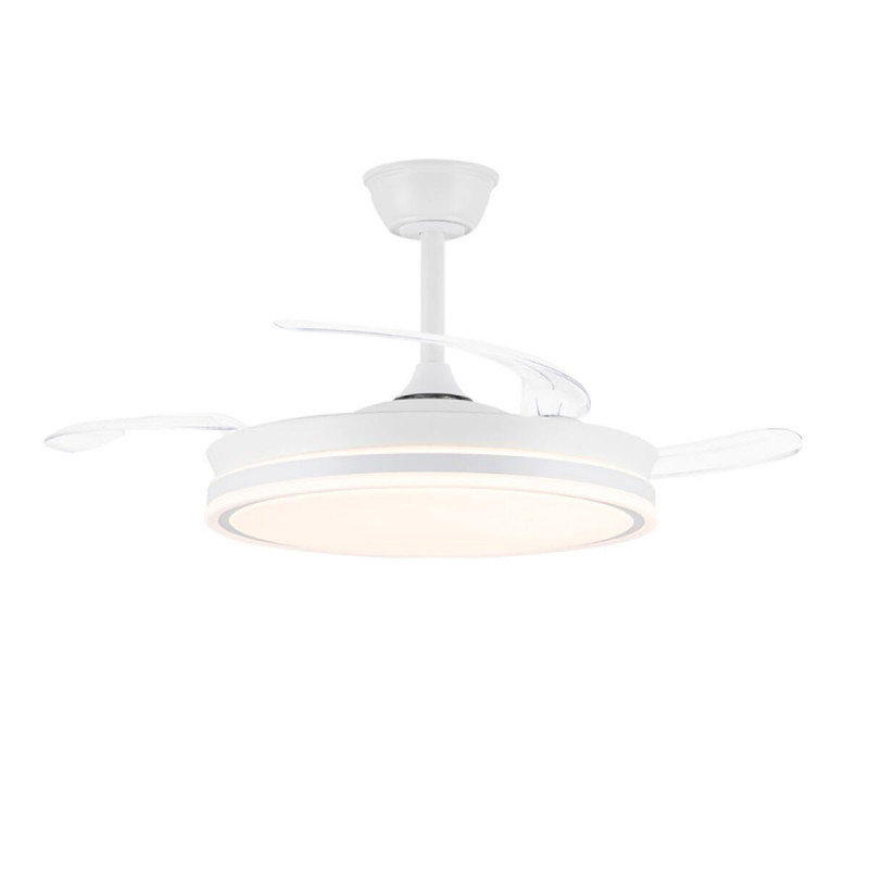 Ventilateur de Plafond CristalRecord EVO RETRAC Blanc 72 W