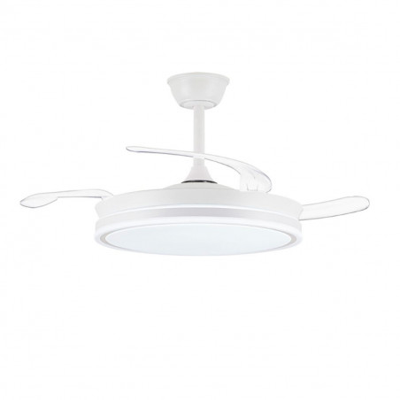 Ventilador de Teto CristalRecord EVO RETRAC Branco 72 W