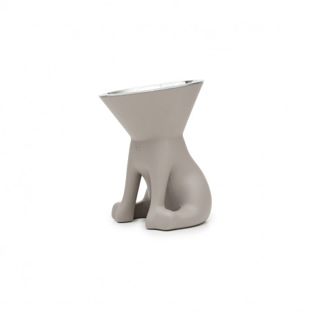 Comedouro para Cão United Pets Up Elisabeth Cinzento Aço inoxidável Polietileno 1 L