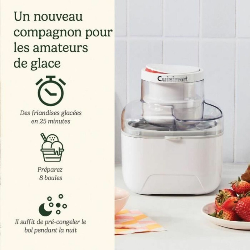 Gelatiera Cuisinart ICEM10E Bianco 12 W 473 ml