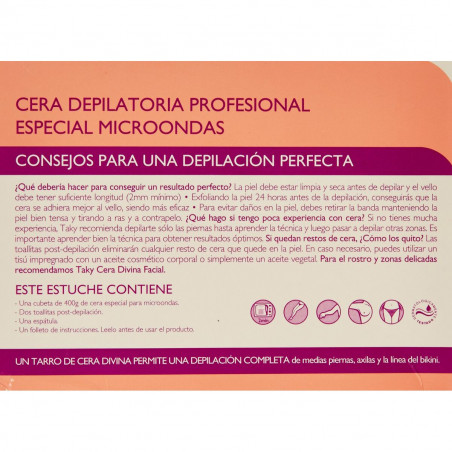 Cera Depilatoria Corporal Taky Sensaciones 400 g