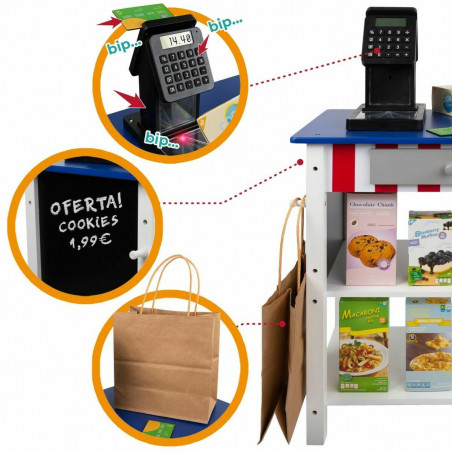 Supermarkt-Spielzeug Woomax 48 x 70 x 30 cm 28 Stücke