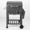 Kohlegrill mit Deckel und Rädern Aktive 102 x 65 x 104 cm