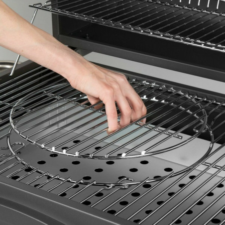 Coal Barbecue with Cover and Wheels Aktive 102 x 65 x 104 cm