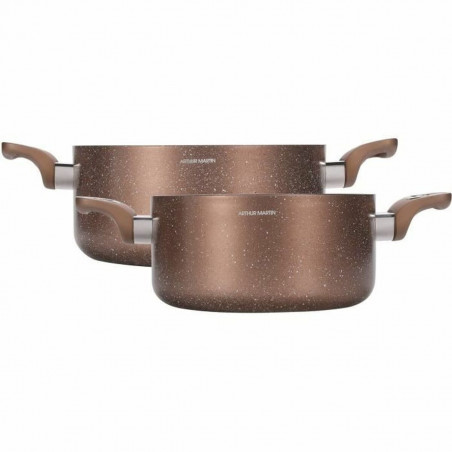 Caçarola com Tampa Arthur Martin Cor de Rosa 4,5 L 4 Peças