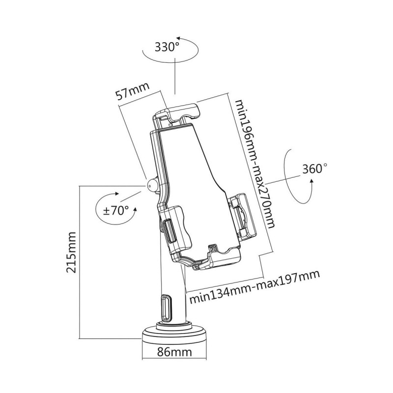 Soporte para Tablet Aisens MS1P02-111 Antirrobo
