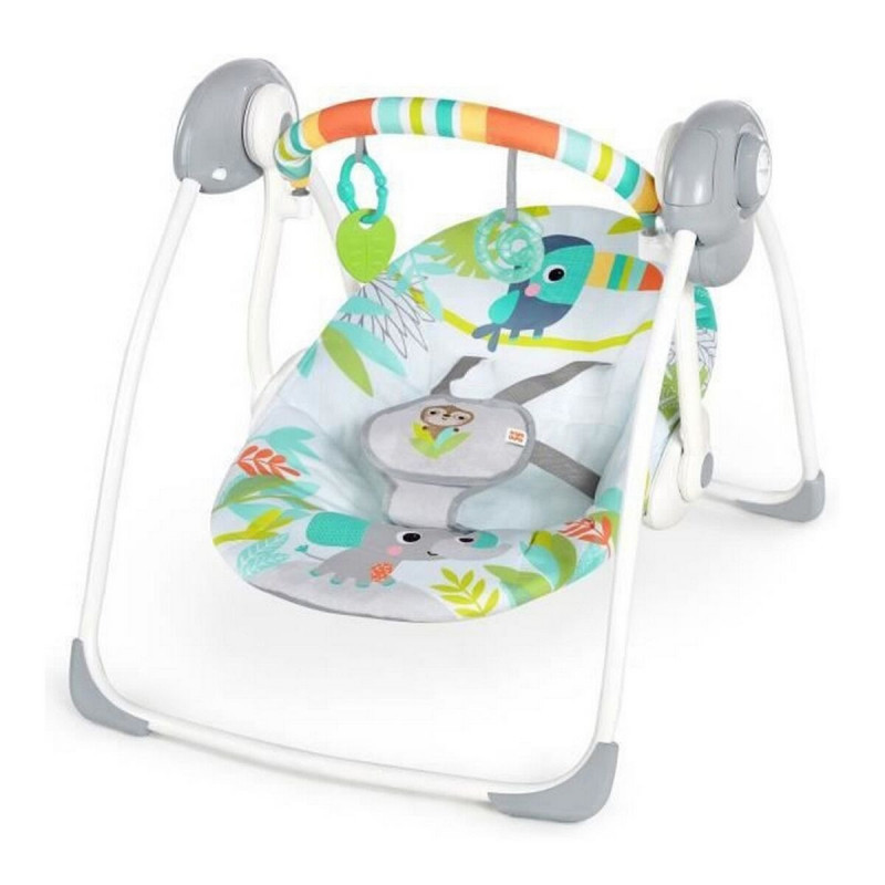 Fauteuil à Bascule Ingenuity Compact portable swing Multicouleur animaux