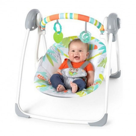 Cadeira de baloiço Ingenuity Compact portable swing Multicolor animais