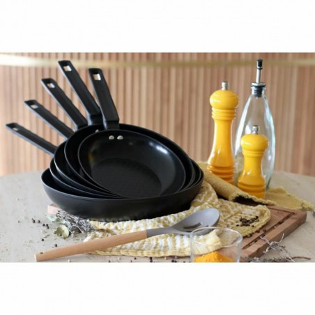 Pfanne Menastyl Schwarz Geschmiedetes Aluminium Ø 20 cm