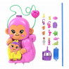Nenuco com Acessórios Polly Pocket Mommy Monkey and Baby