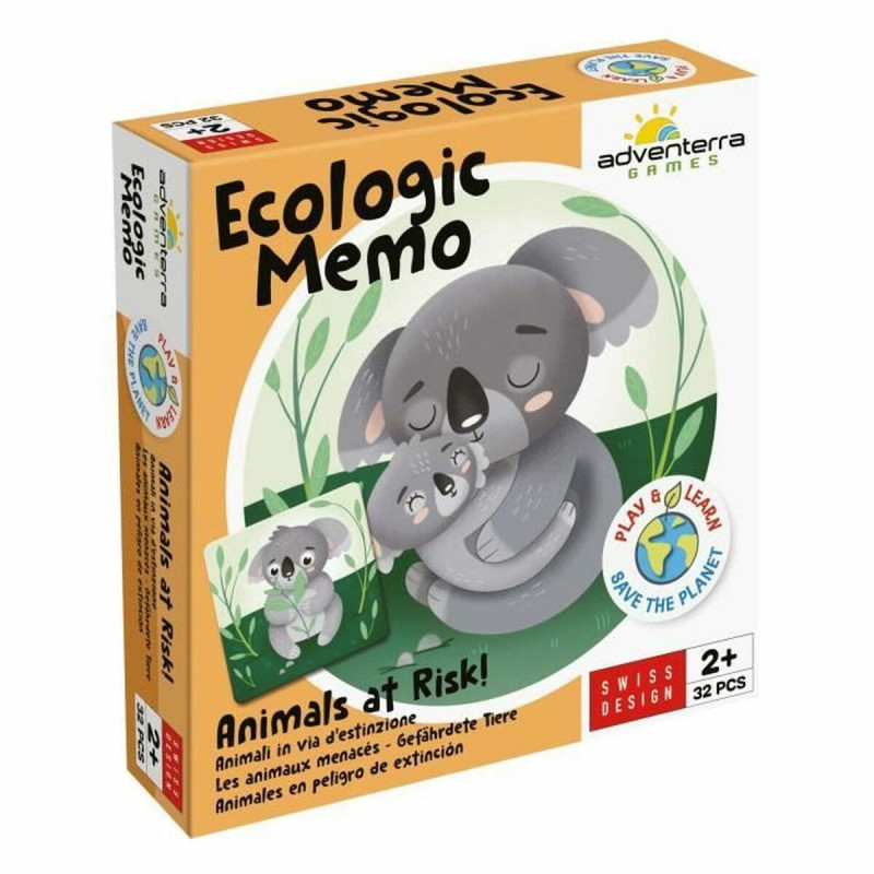 Jogo Educativo Adventerra Memo Ecológico Animales en Peligro