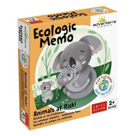 Gioco Educativo Adventerra Memo Ecológico Animales en Peligro