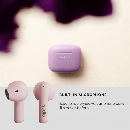 Auriculares in Ear Bluetooth Sudio A1 True Wireless Cor de Rosa