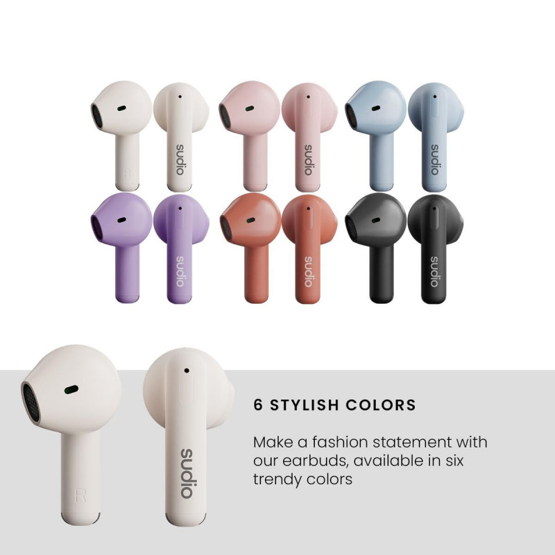 Auricolari in Ear Bluetooth Sudio A1 True Wireless Bianco