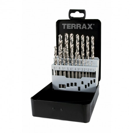 Set di trapani TERRAX Confezione DIN 338 25 Pezzi (25 Unità)