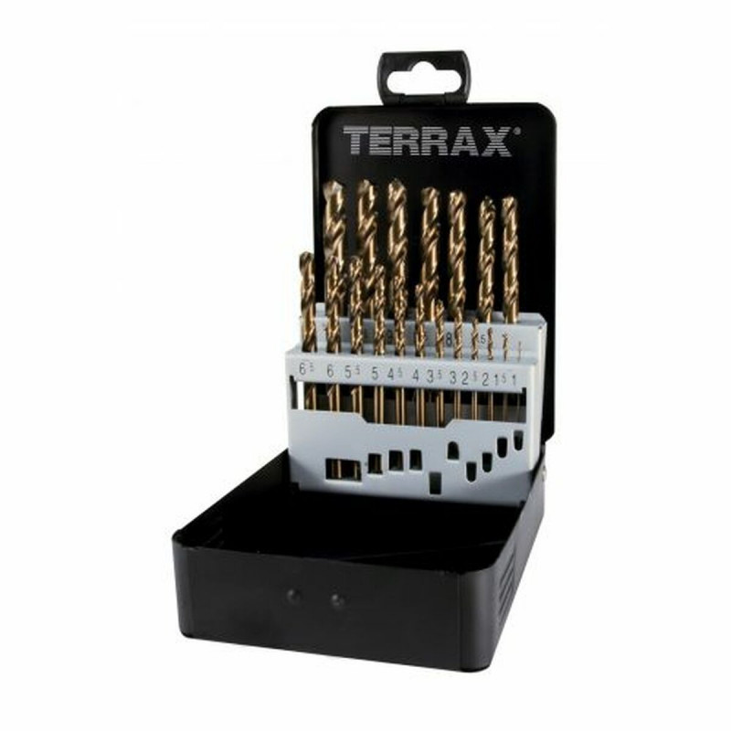 Ensemble de forets TERRAX Coffret DIN 338 25 Pièces 19 Pièces
