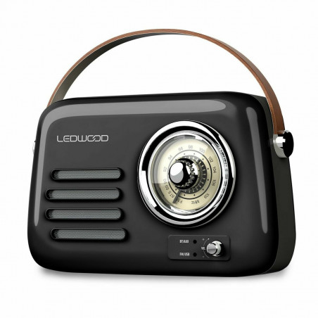 Transistor Radio Ledwood ALMA BLK Black 30 W