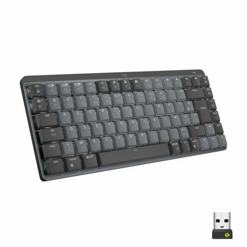 Teclado Logitech MX Mini Francés Gris oscuro AZERTY AZERTY