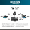 Soprador Koma Tools Pro Series 20 V Aspirador