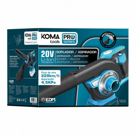 Soprador Koma Tools Pro Series 20 V Aspirador