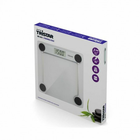 Báscula Digital de Baño Tristar WG-2421 Báscula Negro Transparente 150 kg