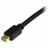 Adaptador Mini DisplayPort para DVI Startech MDP2DVIMM6B (1,8 m) Preto 1.8 m