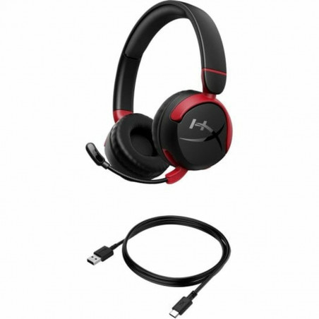 Auriculares com microfone para Vídeojogos HyperX Cloud Mini Preto Infantil