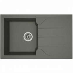 Spülbecken mit einem Becken und Abtropffläche Stradour