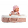 Babypuppe Llorens Mimi Rosa 40 cm Babytragetasche