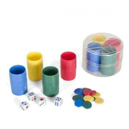 Shakers with Parchís Counters Gerimport (4 Units)
