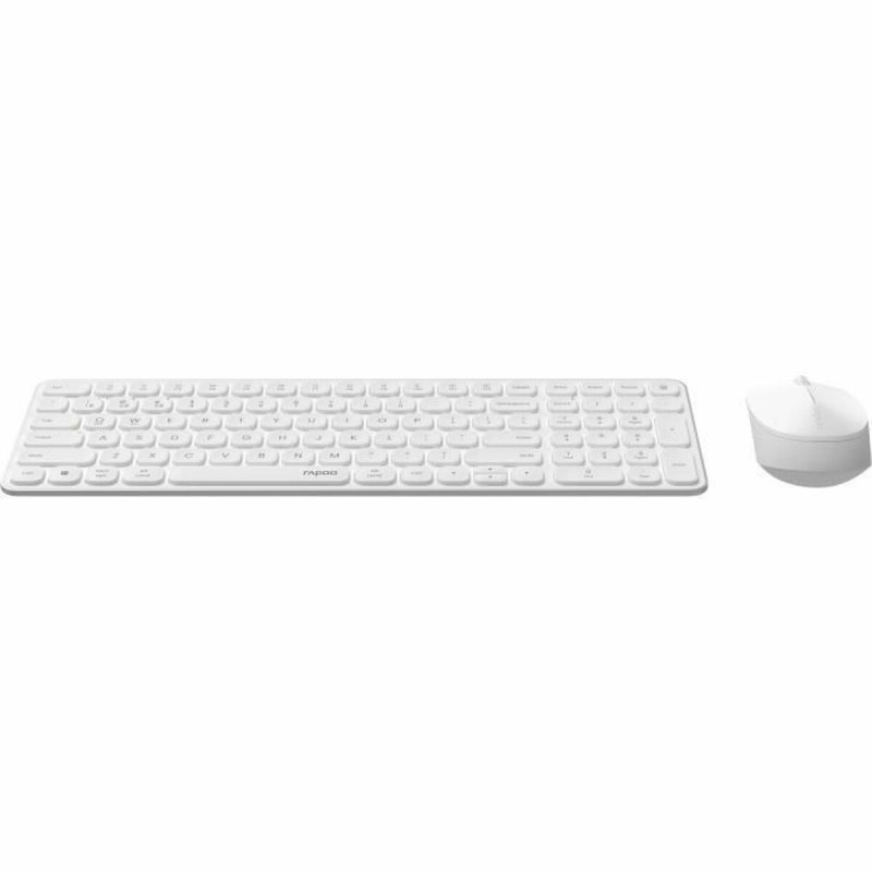 Keyboard and Mouse Rapoo 9310M White AZERTY