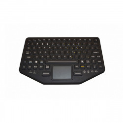 Keyboard Gamber Johnson 7300-0113 Black Spanish Qwerty