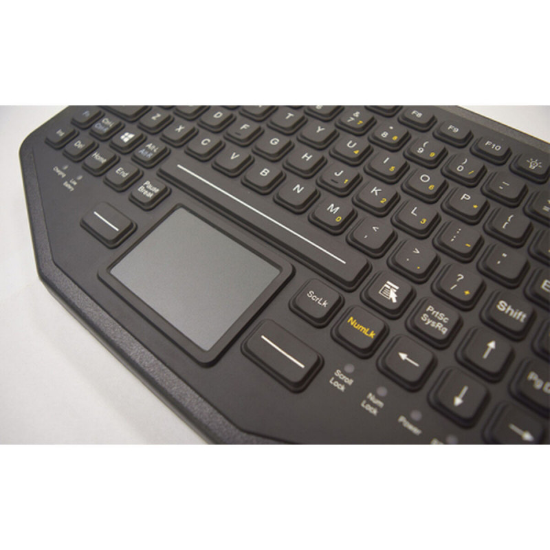 Teclado Gamber Johnson 7300-0113 Preto Qwerty espanhol
