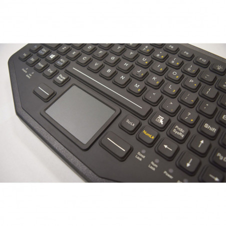 Teclado Gamber Johnson 7300-0113 Preto Qwerty espanhol