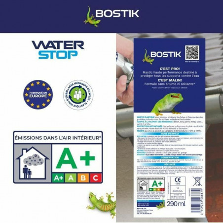 Silicone Bostik Cinzento Poliuretano Plástico